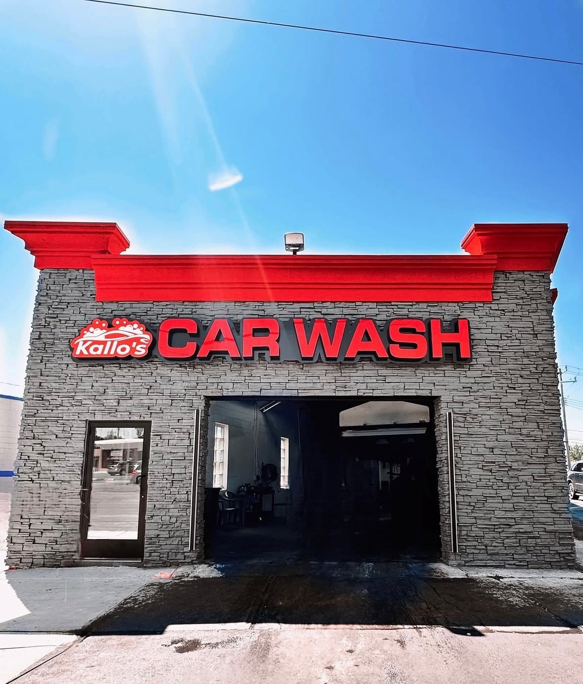 Kallo's Express Car Wash storefront in Melvindale, Michigan